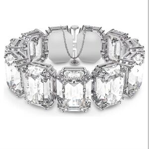 🦋 Rare. Millenia bracelet Oversized crystals, Octagon cut